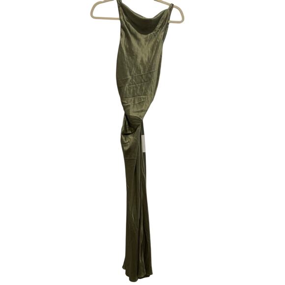 New Reformation Casette Silk Dress - Picture 2 of 5